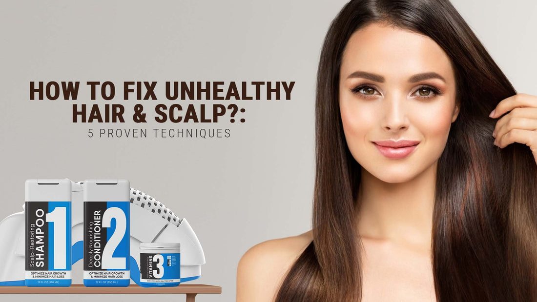 how to fix unhealthy hair and scalp