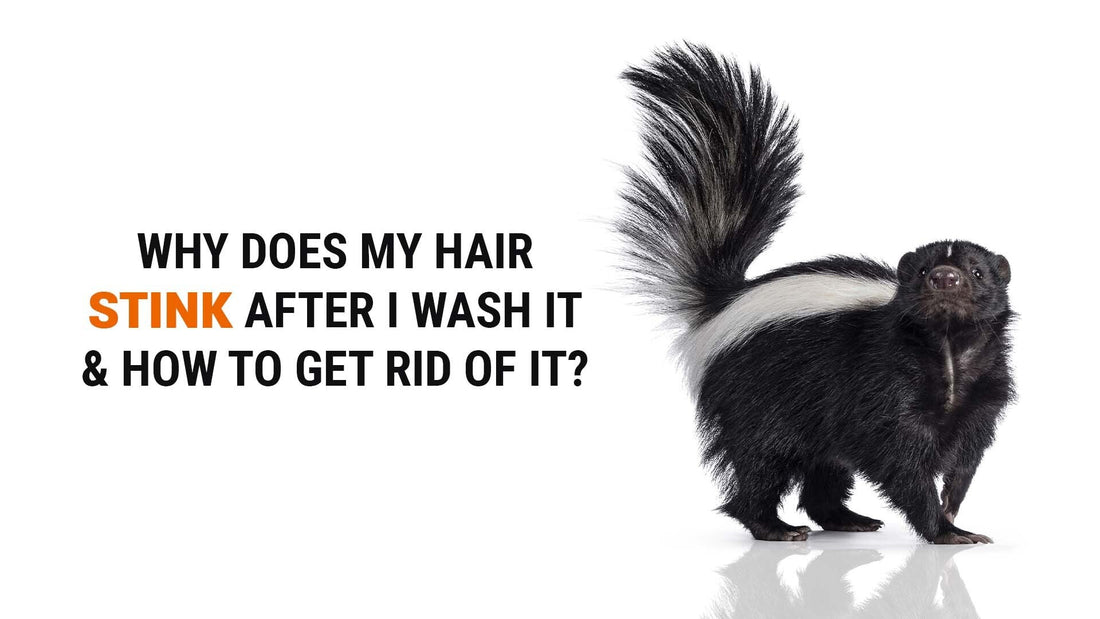 why does my hair stink after washing