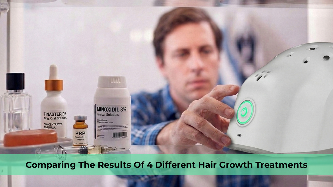 comparing the results of 4 different hair growth treatments