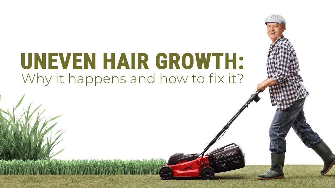 uneven hair growth