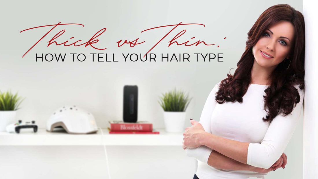 how to differentiate between thick and thin hair type