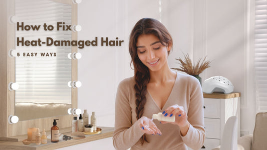 how to fix heat damaged hair at home