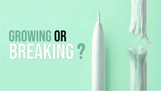 how to tell if hair is growing or breaking