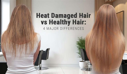 differences between heat damaged hair and healthy hair