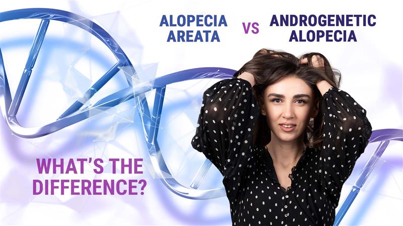 androgenetic alopecia vs alopecia areata