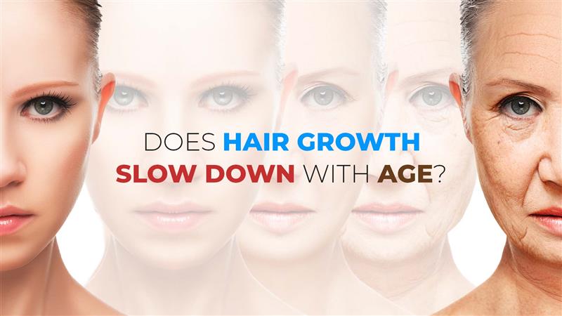 does hair growth slow down with age