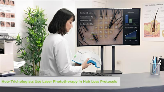 how trichologists use theradome laser phototherapy in hair loss protocol