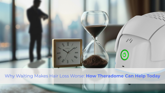 why waiting makes hair loss worse and how theradome can help stop early hair loss