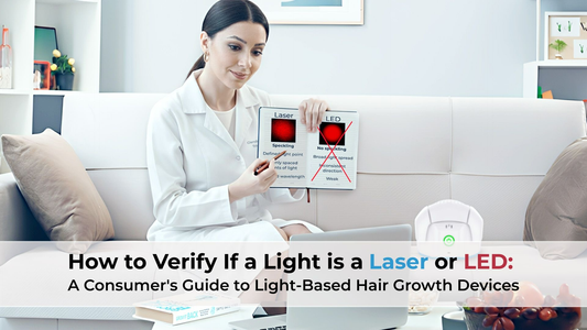 how to verify if a light is a laser or led