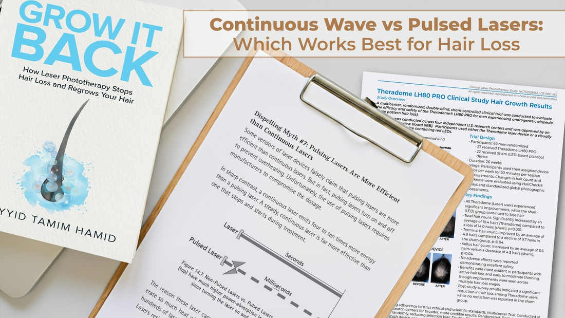 continuous wave vs pulsed lasers for hair growth treatment
