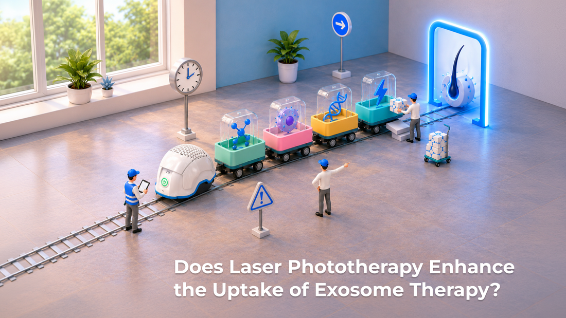 does laser phototherapy enhance the uptake of exosome therapy