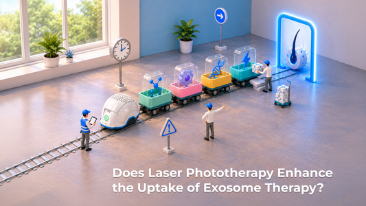does laser phototherapy enhance the uptake of exosome therapy