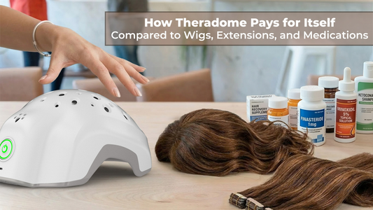 how theradome pays for itself compared to wigs, extensions, and medications