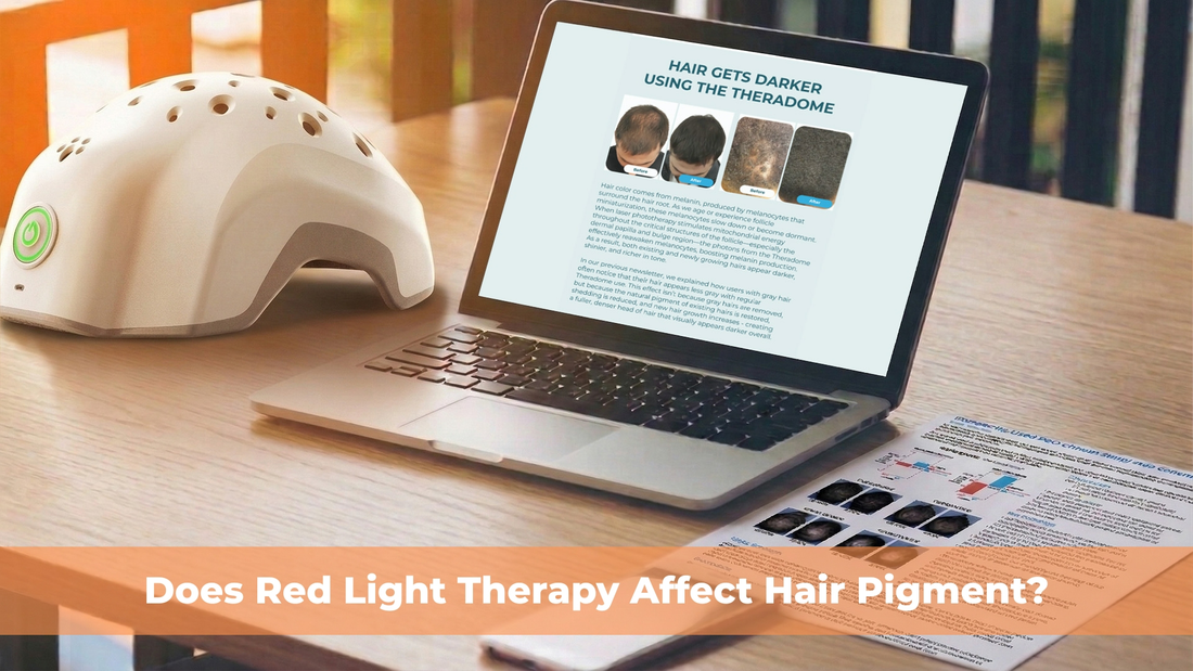 does red light therapy affect hair pigment