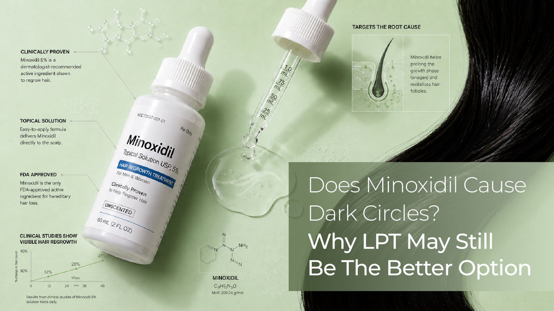 does minoxidil cause dark circles