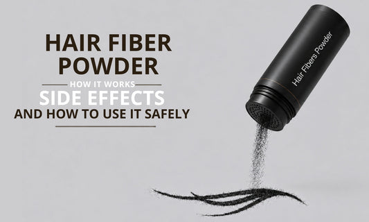 using hair fiber powder
