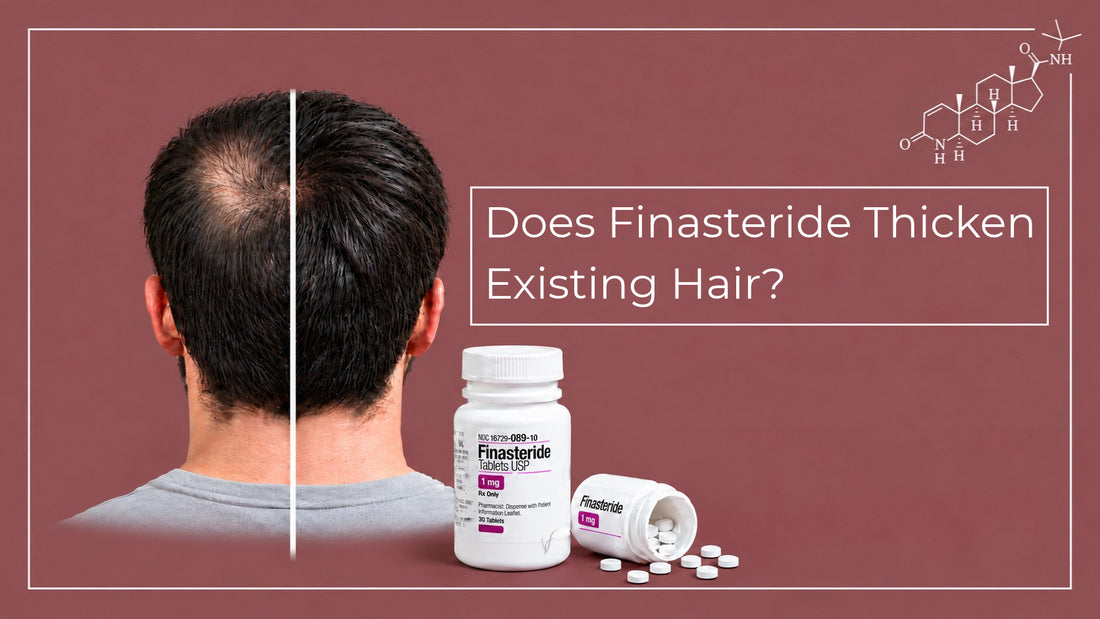 does finasteride thicken existing hair