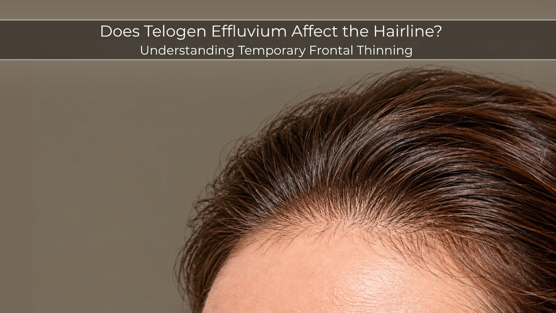 does telogen effluvium affect hairline