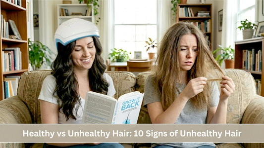 differences between healthy and unhealthy hair