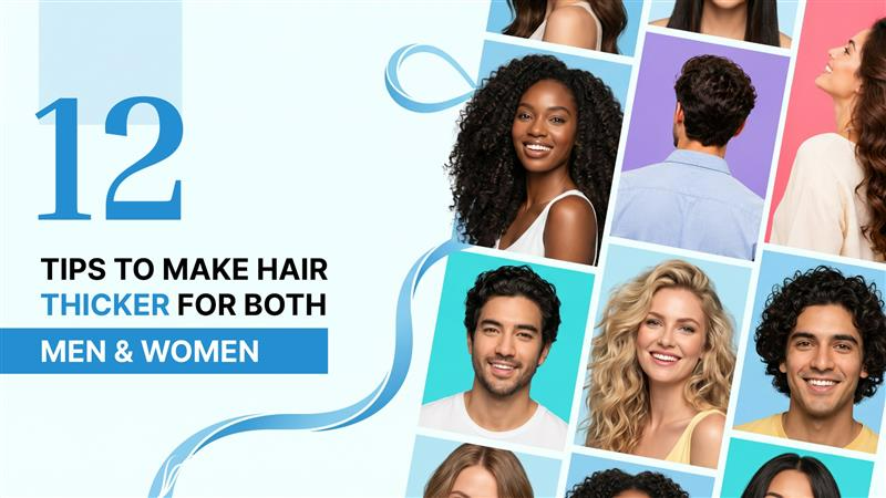 12 tips to make hair thicker for both men and women
