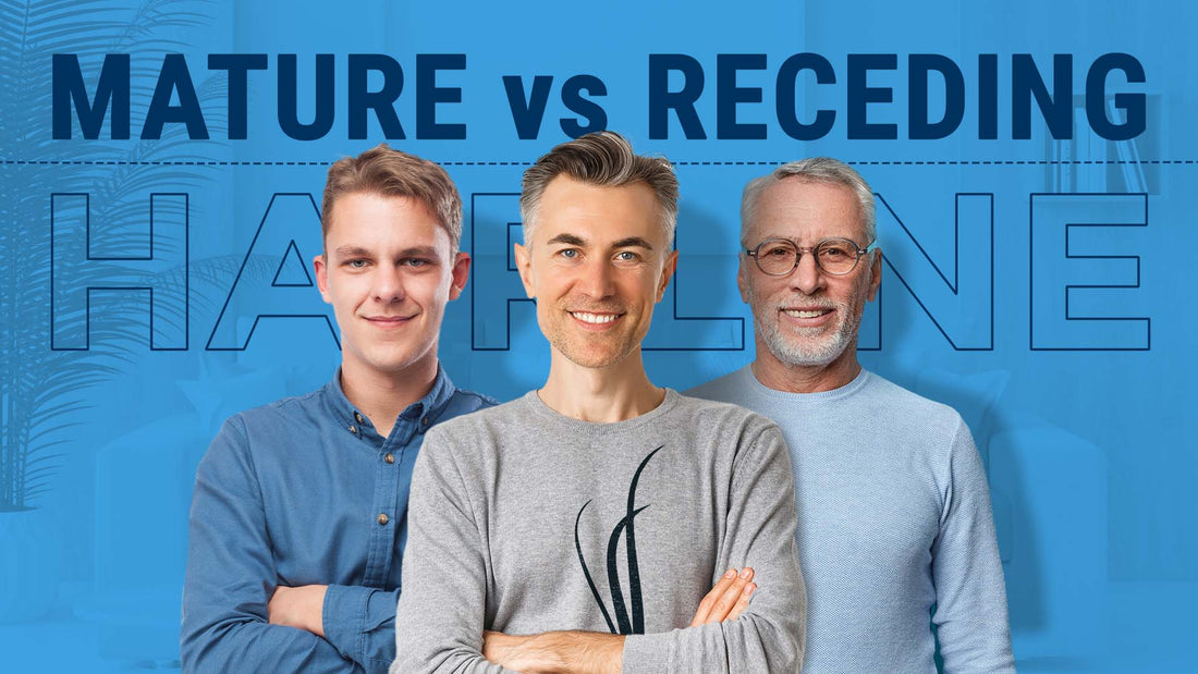 mature hairline vs receding hairline