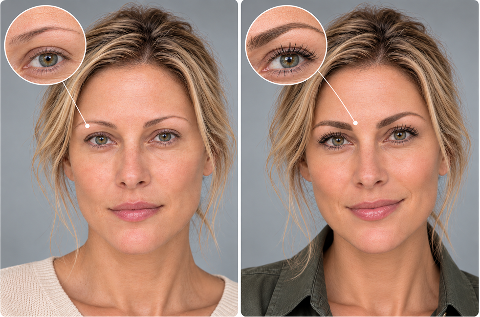 Many users report fuller-looking brows and lashes